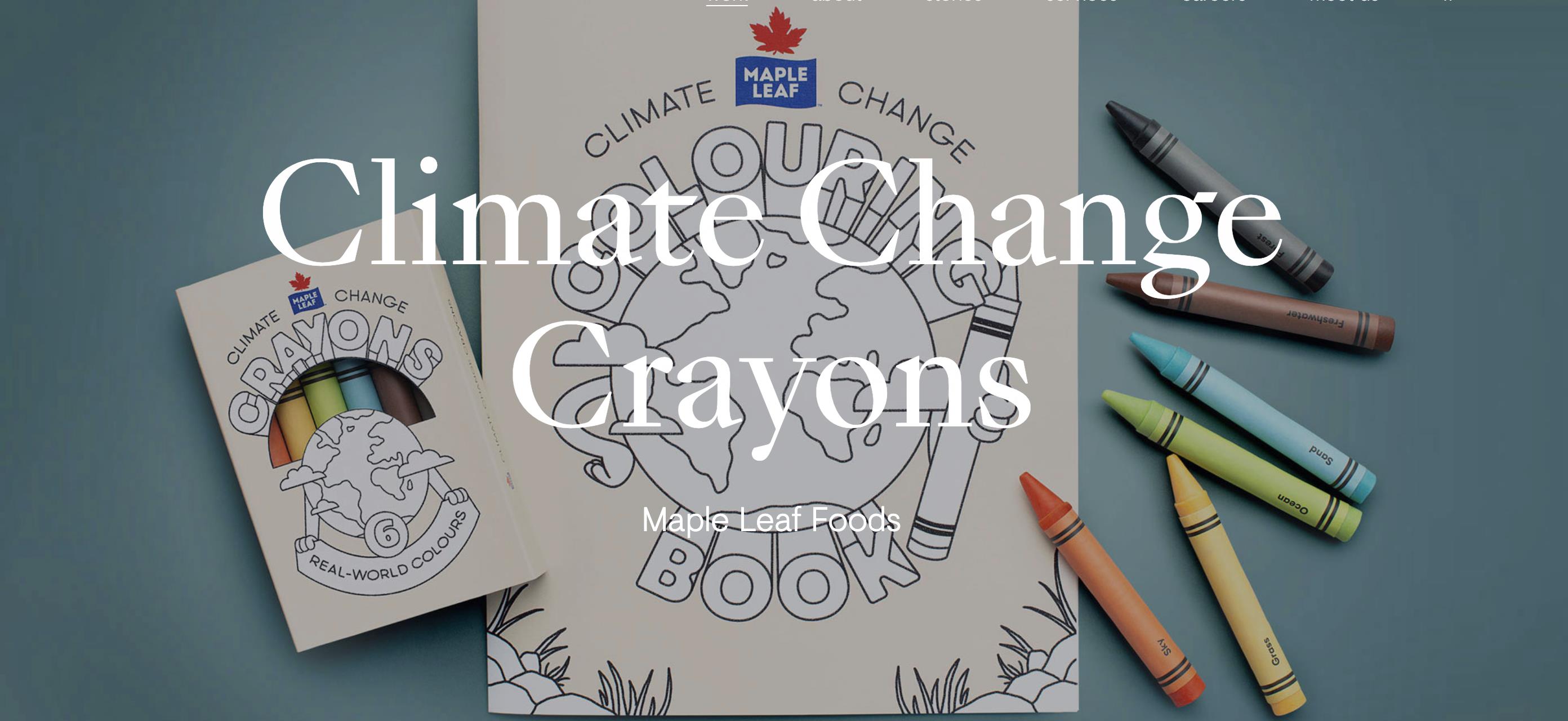 Maple Leaf Foods - Climate Change Crayon Campaign